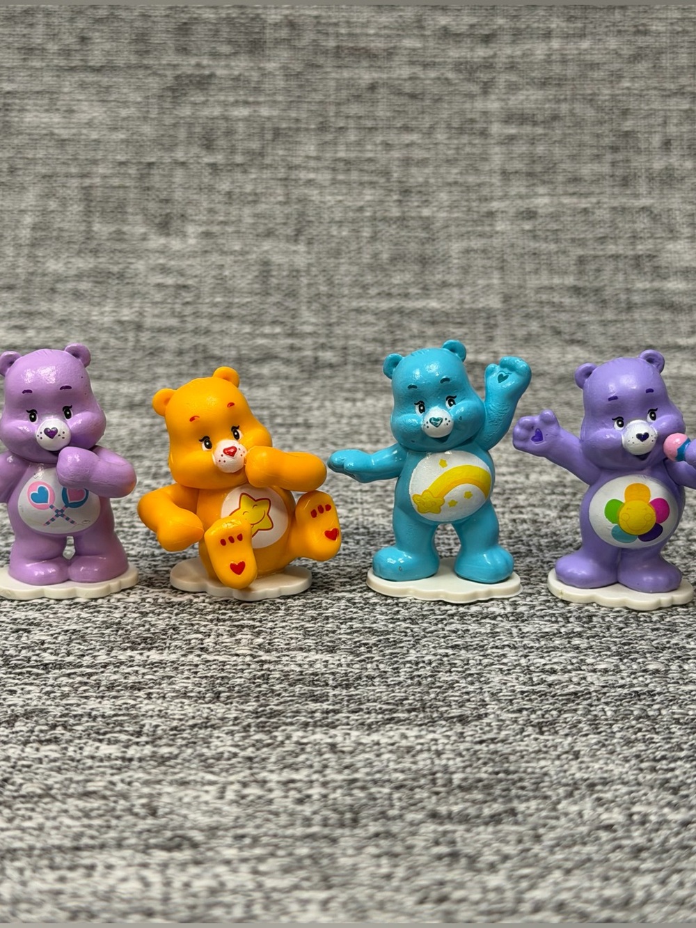 Care Bears Small PVC Toy Figures Lot of 4 by TCFC
